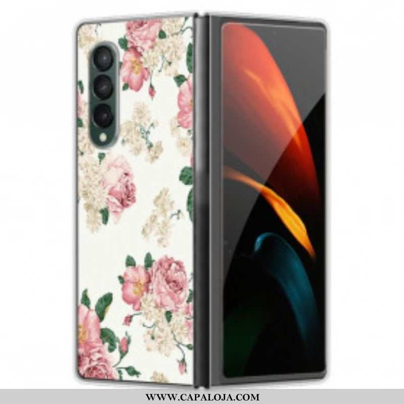 Capa De Celular Para Samsung Galaxy Z Fold 3 5G Flores Da Liberdade