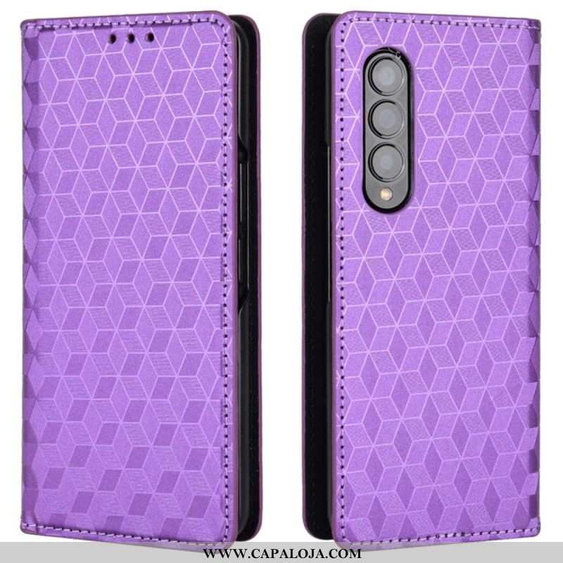 Capa De Celular Para Samsung Galaxy Z Fold 4 Flip Cubo 3d