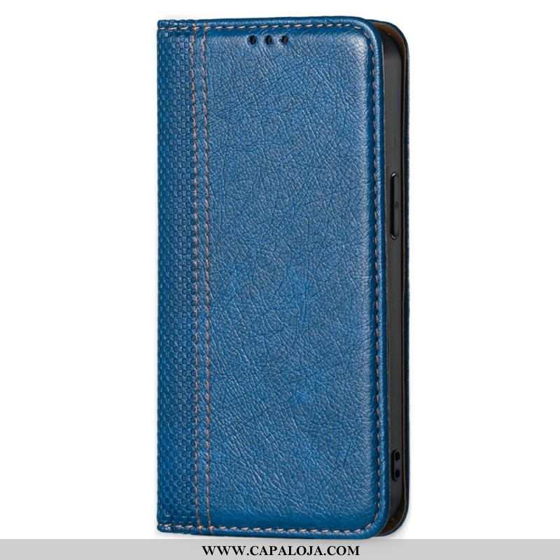 Capa De Celular Para Sony Xperia 1 IV Flip Couro Falso Vintage