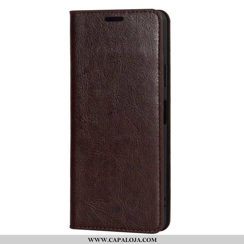 Capa De Celular Para Sony Xperia 10 IV Flip Couro Legitimo