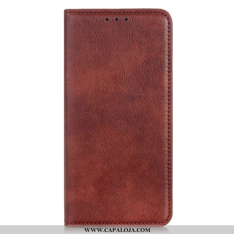 Capa De Celular Para Sony Xperia Pro-I Flip Couro Rachado De Lichia