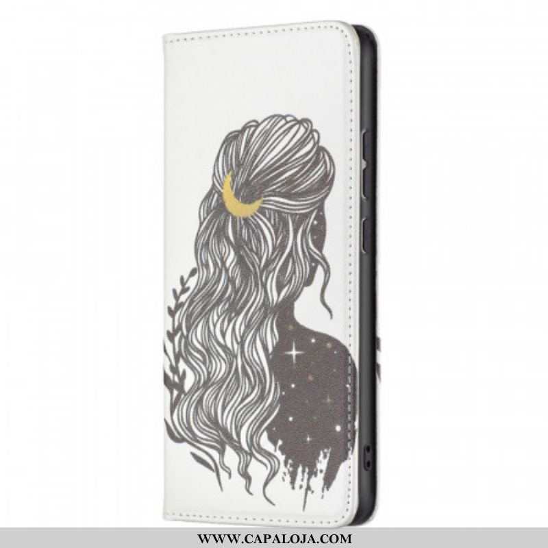 Capa De Celular Para Xiaomi 12 / 12X Flip Cabelo Bonito