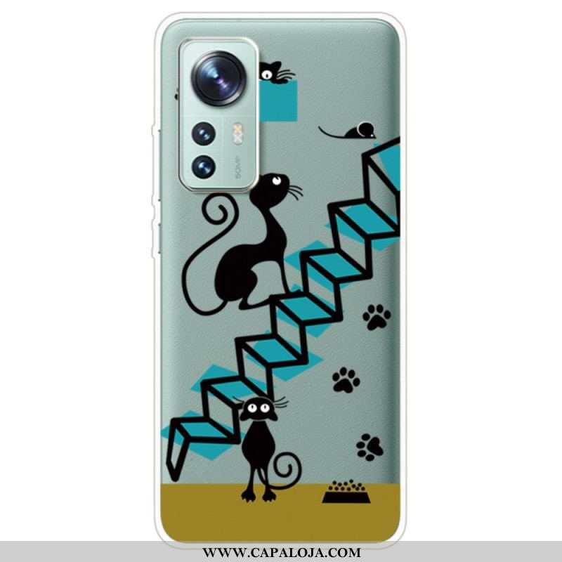 Capa De Celular Para Xiaomi 12 / 12X Gatos Engraçados