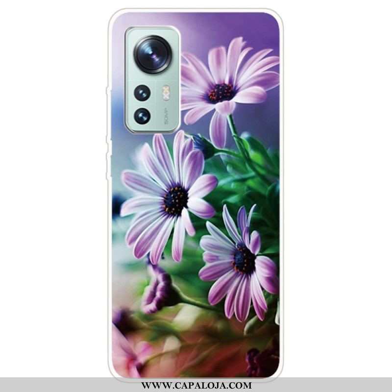 Capa De Celular Para Xiaomi 12 Pro Silicone Floral