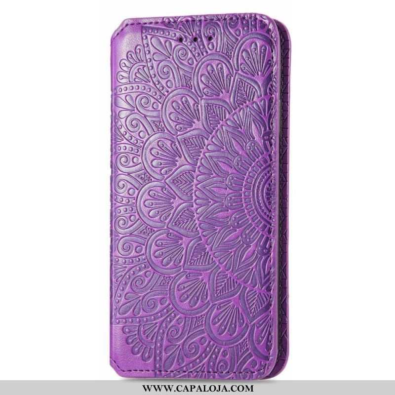 Capa De Celular Para Xiaomi 12T / 12T Pro Flip Folhas Tribais