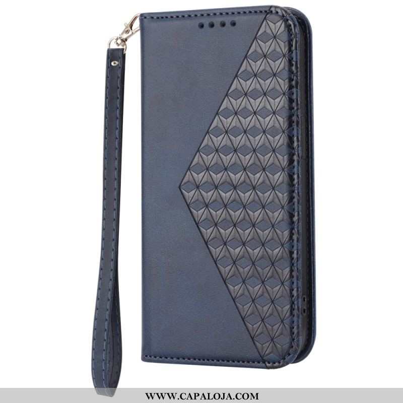 Capa De Celular Para Xiaomi 13 Flip Estilo Couro Padrão 3d