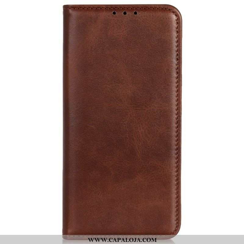 Capa De Celular Para Xiaomi 13 Pro Flip Couro Rachado