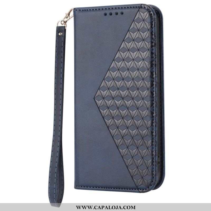 Capa De Celular Para Xiaomi 13 Pro Flip Estilo Couro Padrão 3d