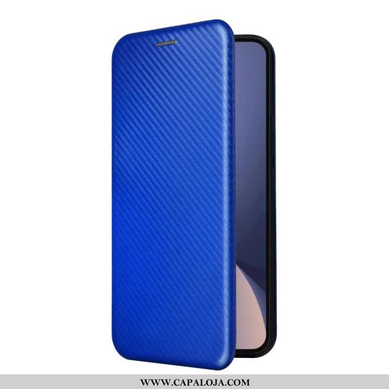 Capa De Celular Para Xiaomi 13 Pro Flip Fibra De Carbono