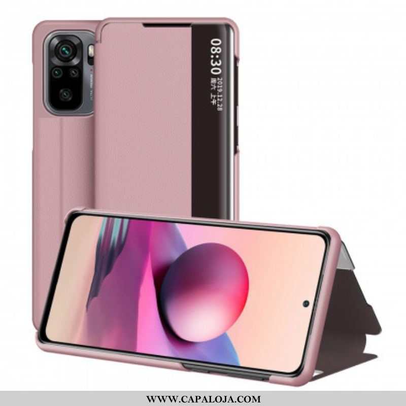 Capa De Celular Para Xiaomi Redmi Note 10 / 10S Couro Falso Premium