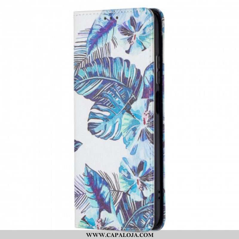 Capa De Celular Para Xiaomi Redmi Note 10 / 10S Flip Folhas