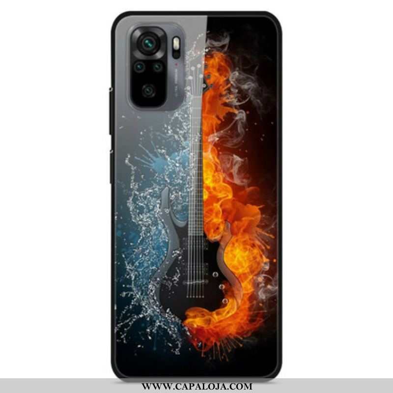 Capa De Celular Para Xiaomi Redmi Note 10 / 10S Guitarra De Vidro Temperado