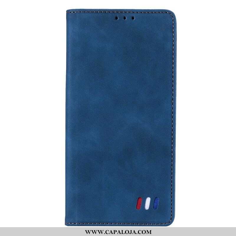 Capa De Celular Para Xiaomi Redmi Note 10 5G Flip Estilo De Couro Tricolor