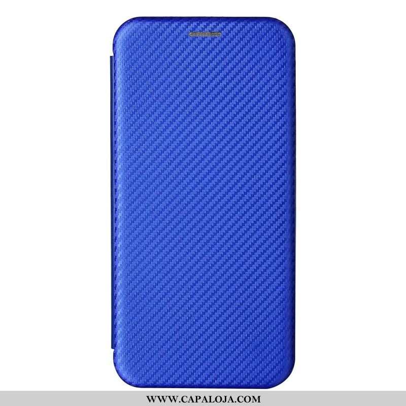 Capa De Celular Para Xiaomi Redmi Note 10 5G Flip Fibra De Carbono Colorida