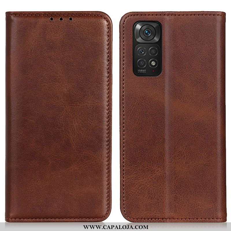 Capa De Celular Para Xiaomi Redmi Note 11 / 11S Flip Couro Rachado Elegância