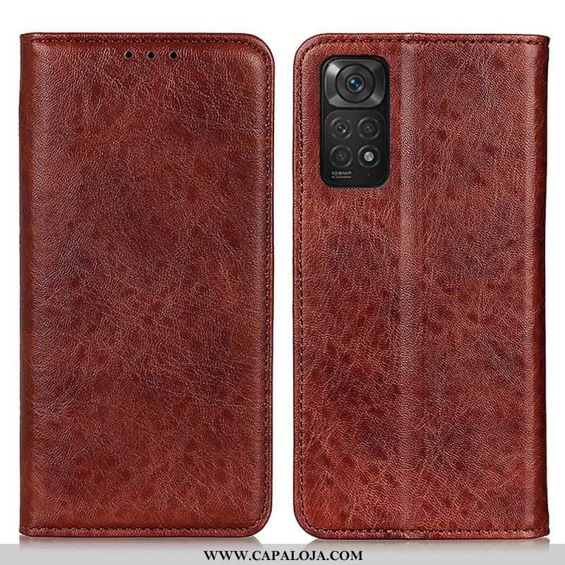 Capa De Celular Para Xiaomi Redmi Note 11 / 11S Flip Textura De Couro