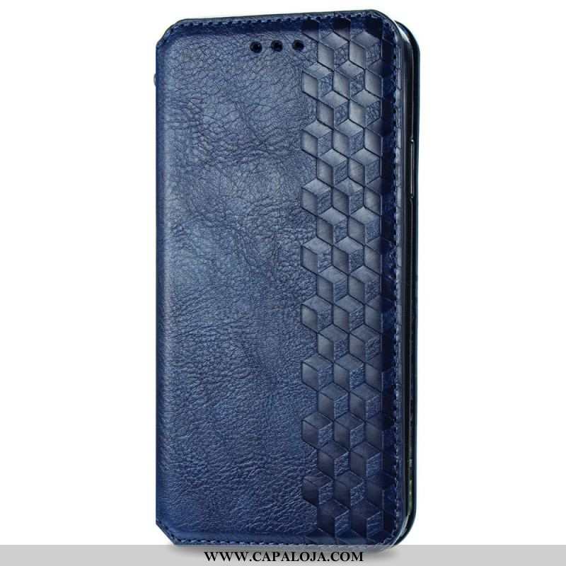 Capa De Celular Para Xiaomi Redmi Note 11 / 11S Flip Textura Diamante Efeito Couro