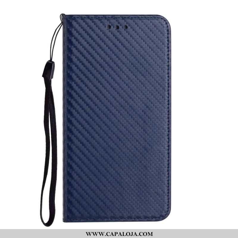 Capa De Celular Para Xiaomi Redmi Note 11 Pro Plus 5G De Cordão Flip Correia De Fibra De Carbono