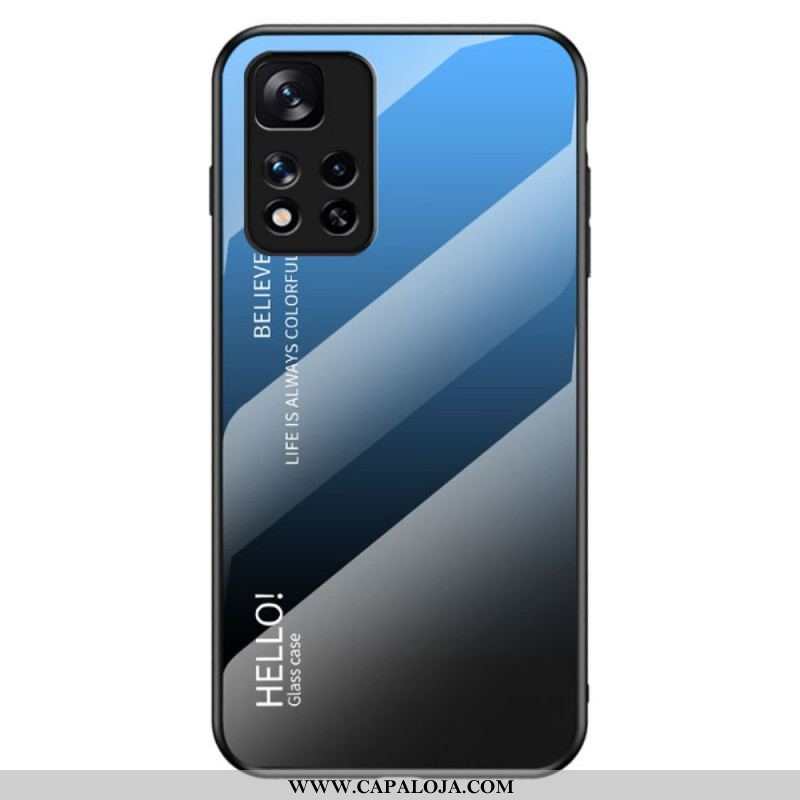 Capa De Celular Para Xiaomi Redmi Note 11 Pro Plus 5G Olá Vidro Temperado