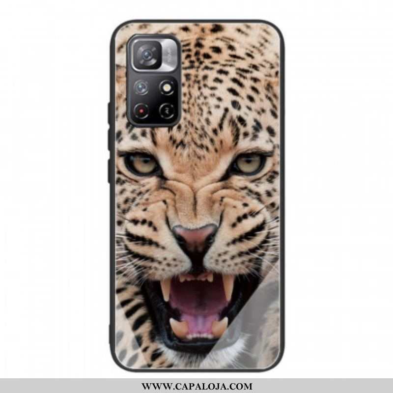 Capa De Celular Para Xiaomi Redmi Note 11 Pro Plus 5G Vidro Temperado Leopardo