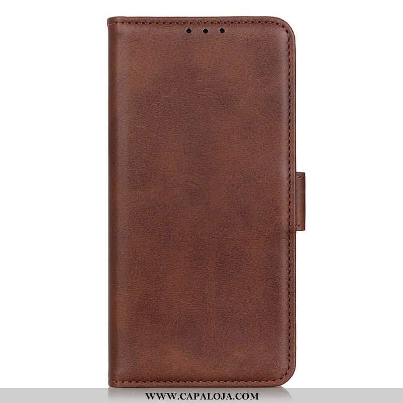 Capa De Celular Para Xiaomi Redmi Note 12 4G Flip Couro Rachado Elegância