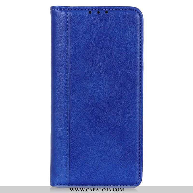 Capa De Celular Para Xiaomi Redmi Note 12 4G Flip Couro Rachado Vintage