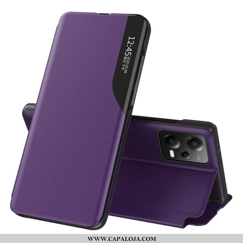 Capa De Celular Para Xiaomi Redmi Note 12 5G Couro Sintético