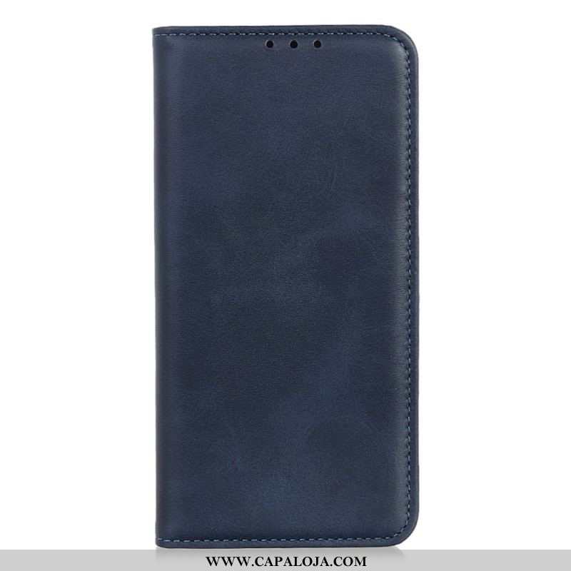 Capa De Celular Para Xiaomi Redmi Note 12 Pro Flip Clássico Couro Rachado