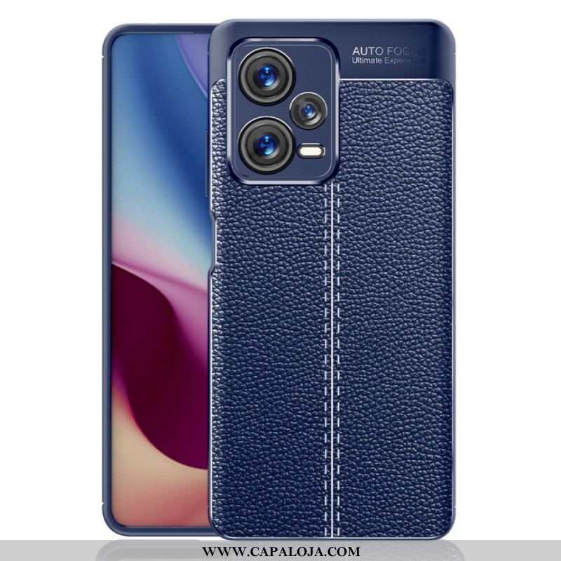 Capa De Celular Para Xiaomi Redmi Note 12 Pro Plus Linha Dupla Efeito Couro Litchi