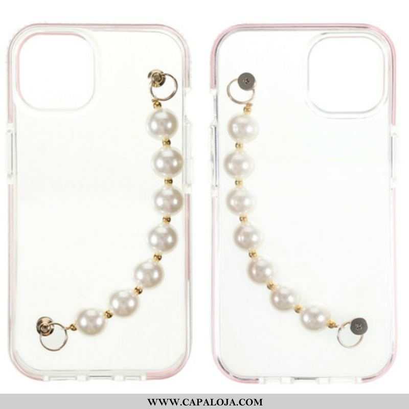 Capa De Celular Para iPhone 13 Mini Contas De Pulseira De Silicone