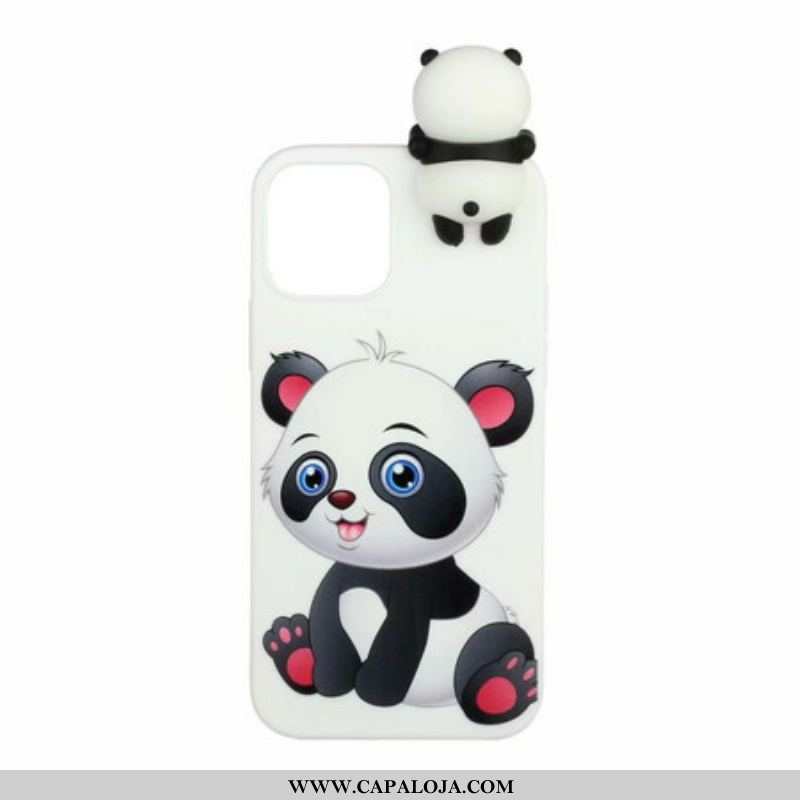 Capa De Celular Para iPhone 13 Mini Panda Bonito 3d