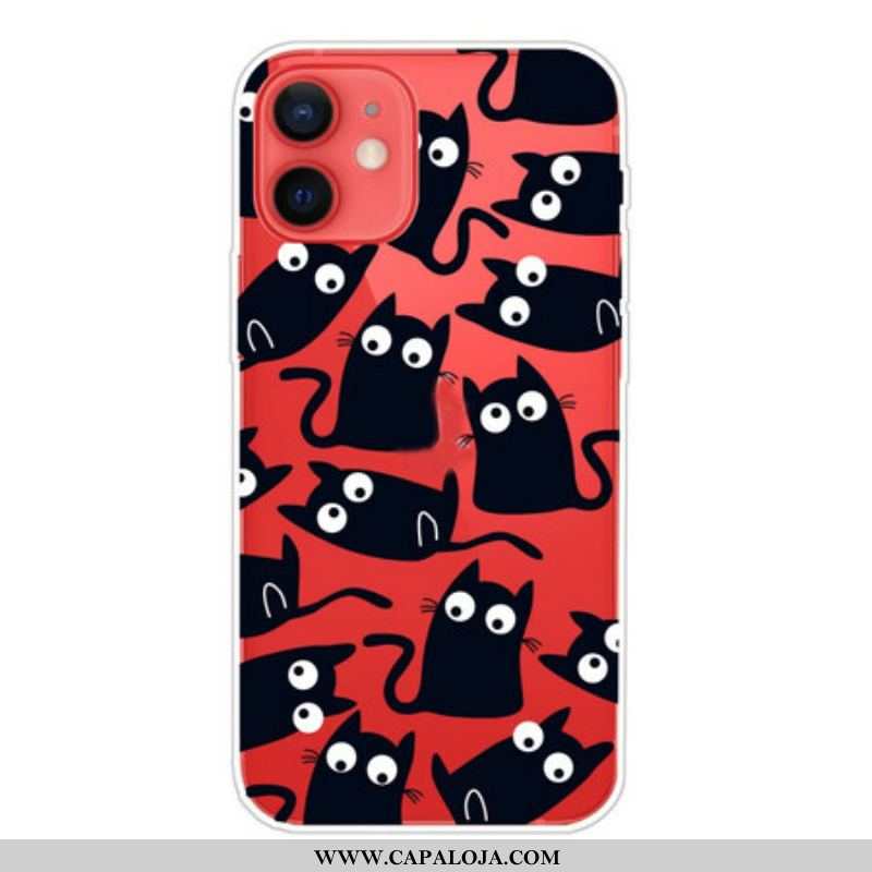 Capa De Celular Para iPhone 13 Mini Ratos Pretos