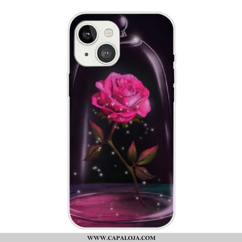 Capa De Celular Para iPhone 13 Mini Rosa Mágico