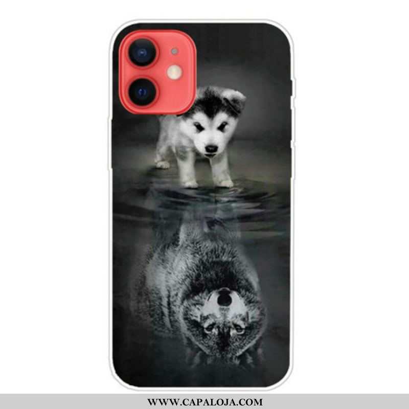 Capa De Celular Para iPhone 13 Mini Sonho De Cachorrinho