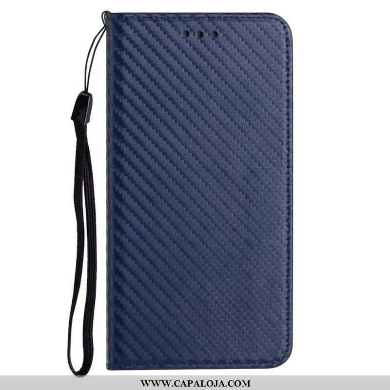 Capa De Celular Para iPhone 13 Pro De Cordão Flip Correia De Fibra De Carbono