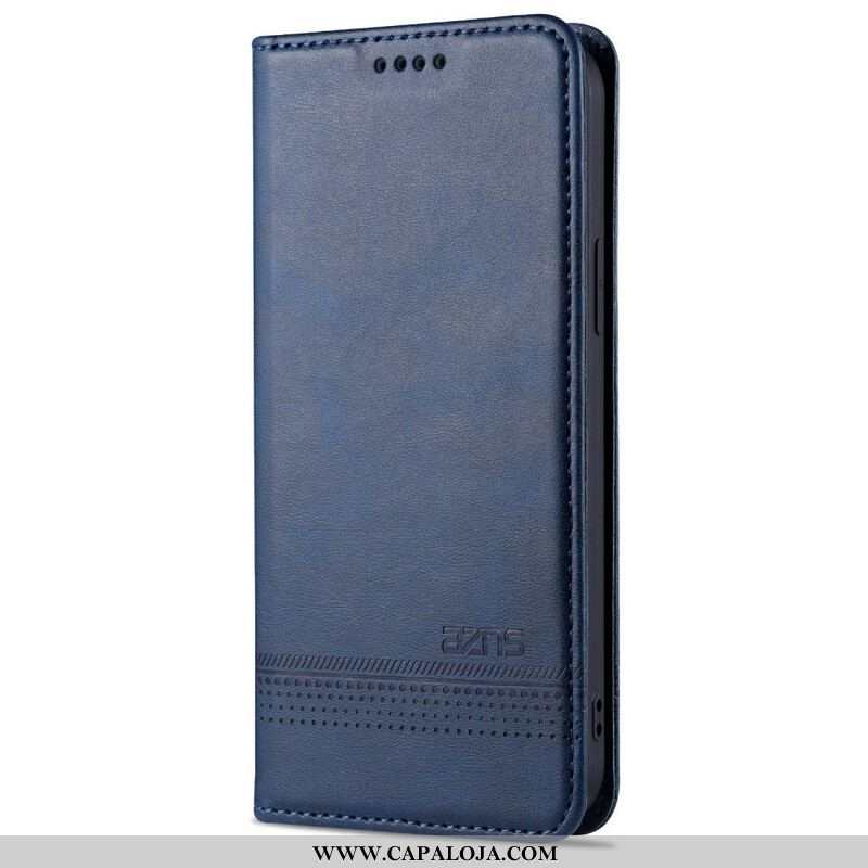 Capa De Celular Para iPhone 13 Pro Flip Estilo De Couro Azns