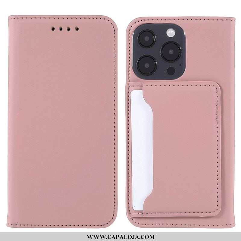 Capa De Celular Para iPhone 13 Pro Flip Suporte Para Cartão