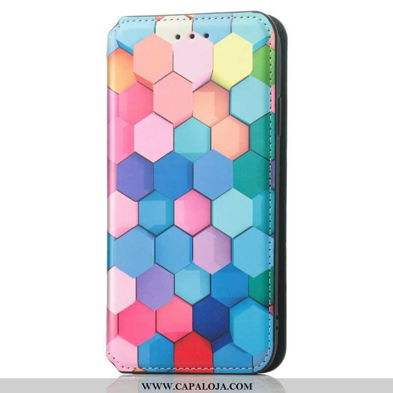 Capa De Celular Para iPhone 13 Pro Max Flip Padrão Colorido Surpreendente