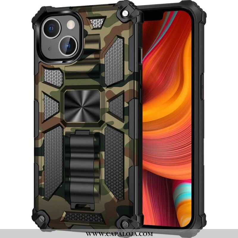 Capa De Celular Para iPhone 13 Pro Max Suporte Removível De Camuflagem