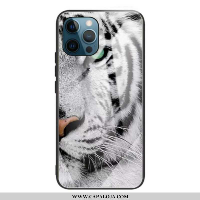 Capa De Celular Para iPhone 13 Pro Max Vidro Temperado Tigre