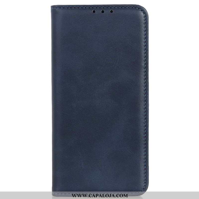 Capa De Celular Para iPhone 14 Flip Couro Rachado Elegância