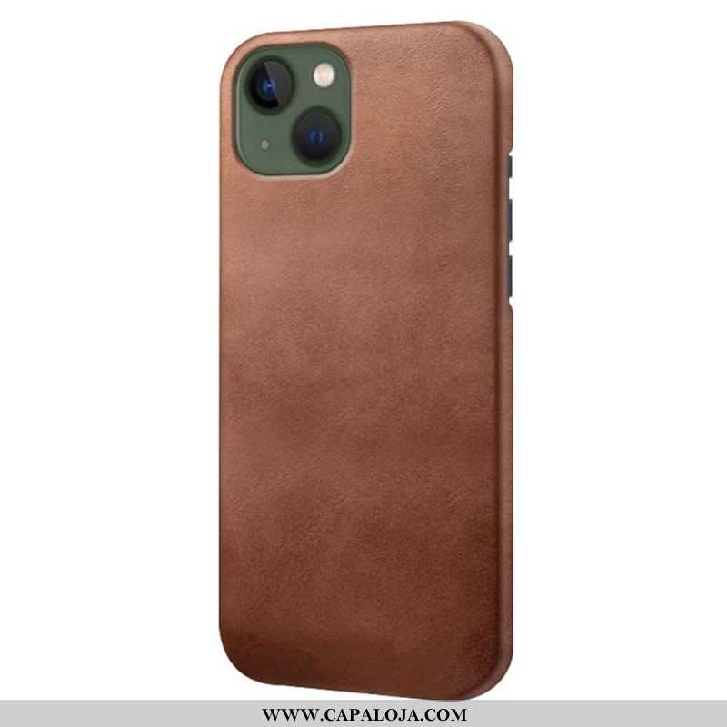 Capa De Celular Para iPhone 14 Plus Efeito Couro