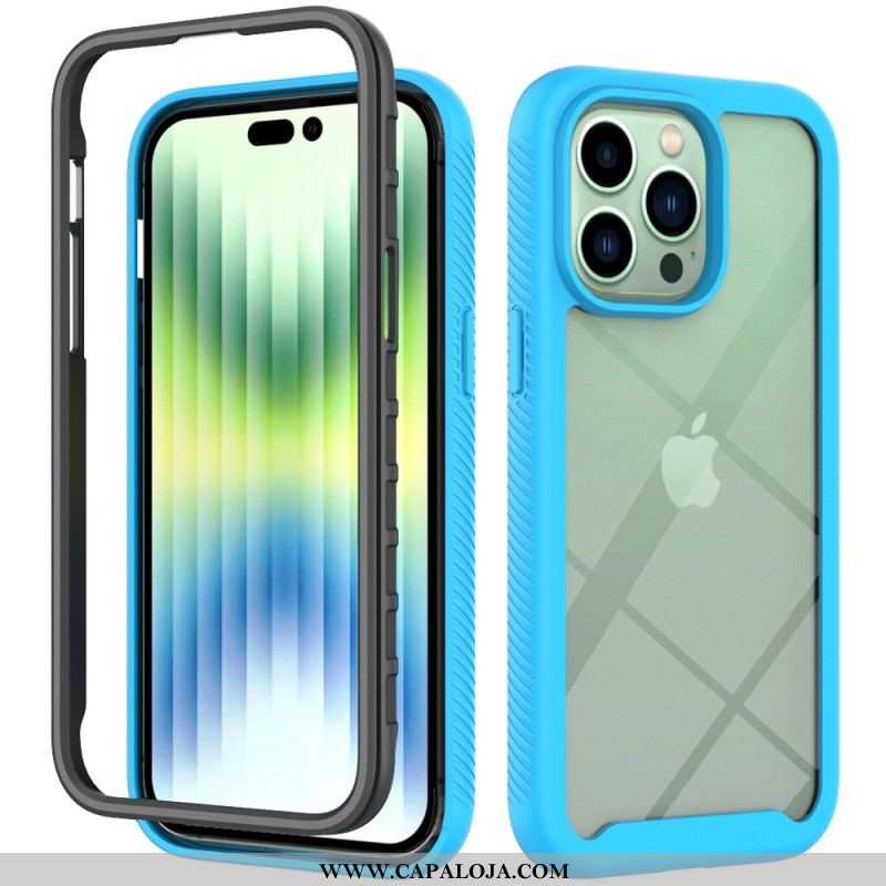 Capa De Celular Para iPhone 14 Plus Pára-choques De Estrutura Híbrida