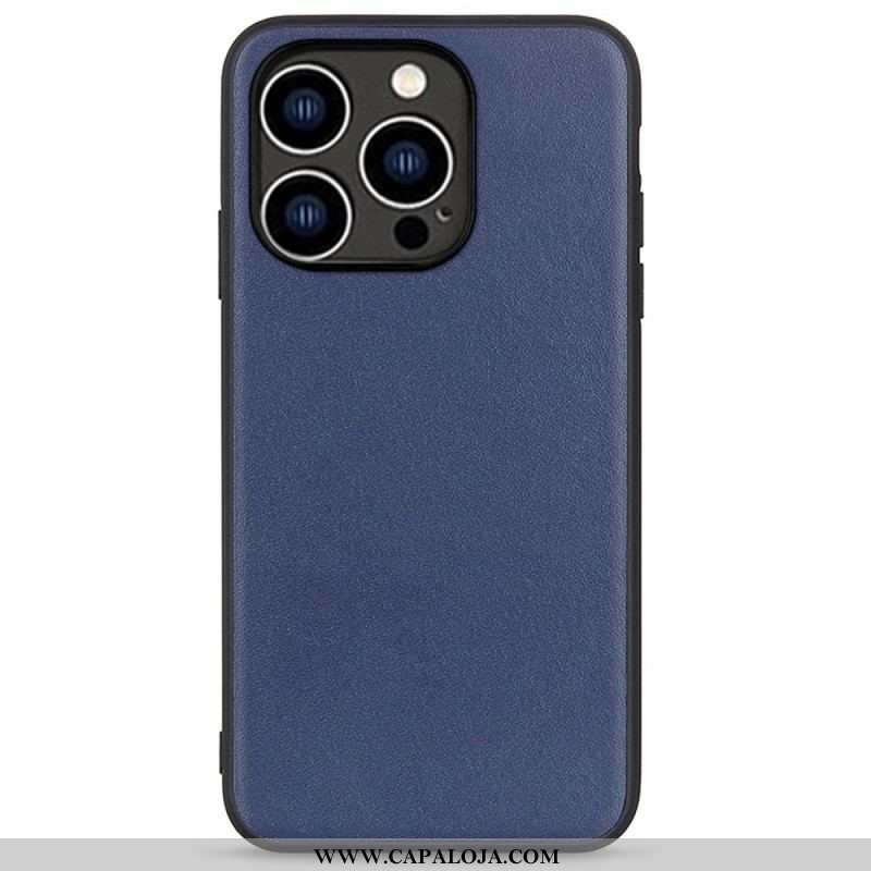 Capa De Celular Para iPhone 14 Pro Couro Genuíno