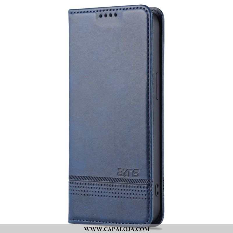 Capa De Celular Para iPhone 14 Pro Flip Estilo De Couro Azns