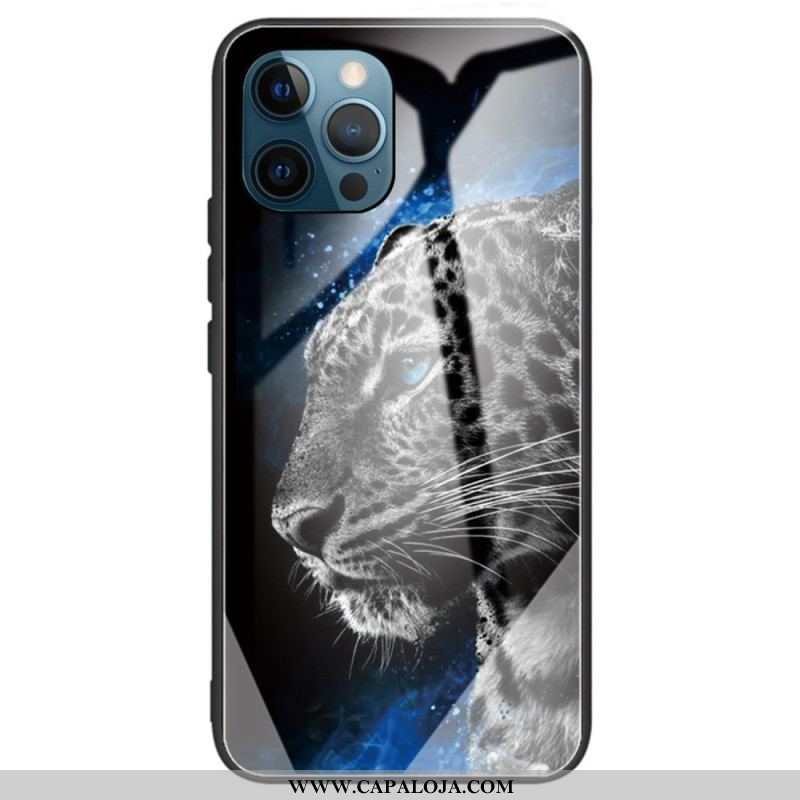 Capa De Celular Para iPhone 14 Pro Max Vidro Temperado Tigre