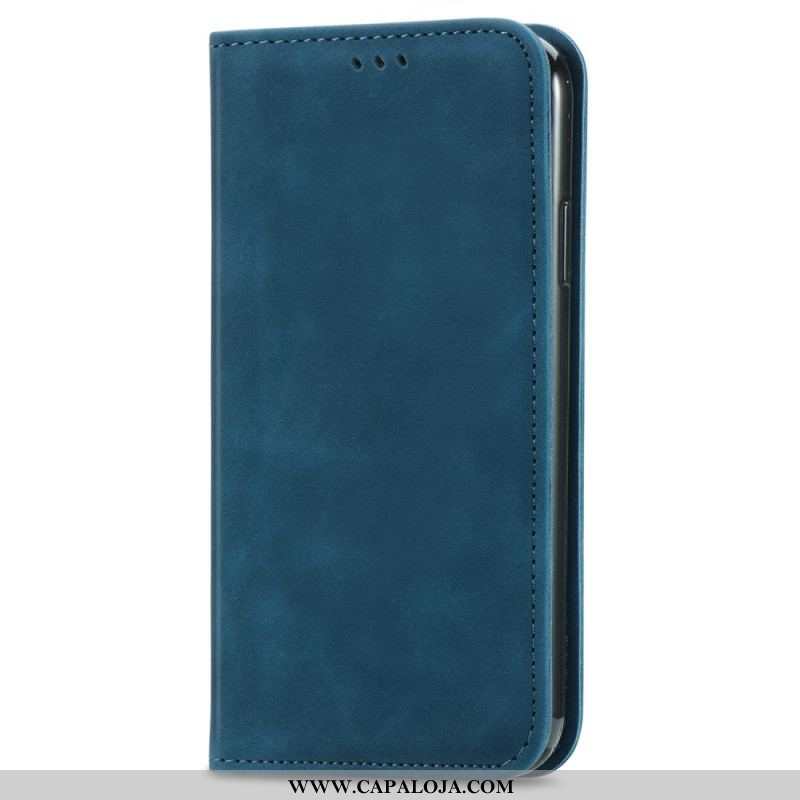 Capa De Celular Para iPhone 15 Plus Flip Couro Sintético Macio