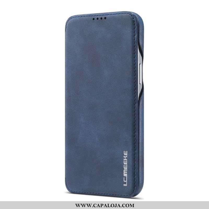 Capa De Celular Para iPhone 15 Plus Flip Imitação De Couro Lc.imeeke