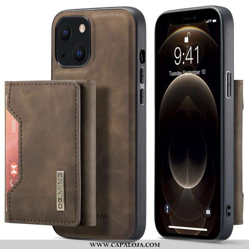 Capa De Celular Para iPhone 15 Plus Porta-cartões Destacável Dg.ming