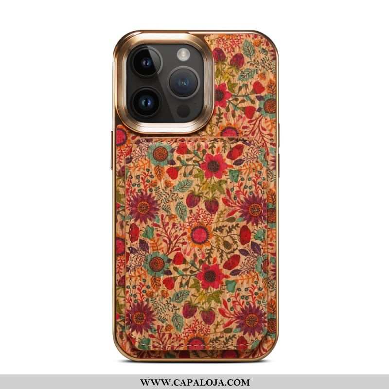 Capa De Celular Para iPhone 15 Pro Max Porta-cartões Vintage